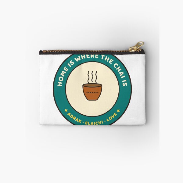 Item preview, Home Is Where the Chai Is (Adrak, Elaichi, Love) Badge designed and sold by Diya & Dot.