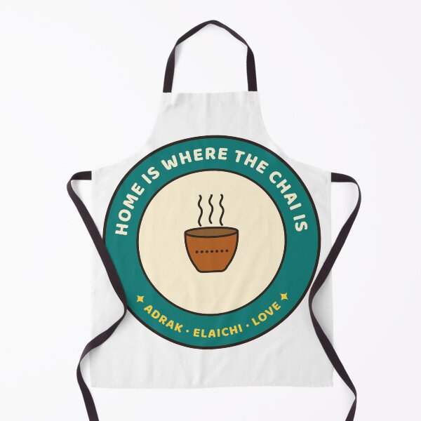 Item preview, Home Is Where the Chai Is (Adrak, Elaichi, Love) Badge designed and sold by Diya & Dot.
