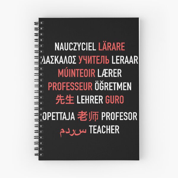 Item preview, Teacher in Different Languages Typography Design for Educators and Language Lovers designed and sold by Vaghela Ajay.