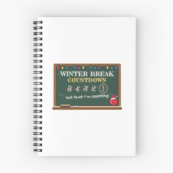 Item preview, Winter Break Countdown: Funny Teacher Christmas Chalkboard designed and sold by Diya & Dot.