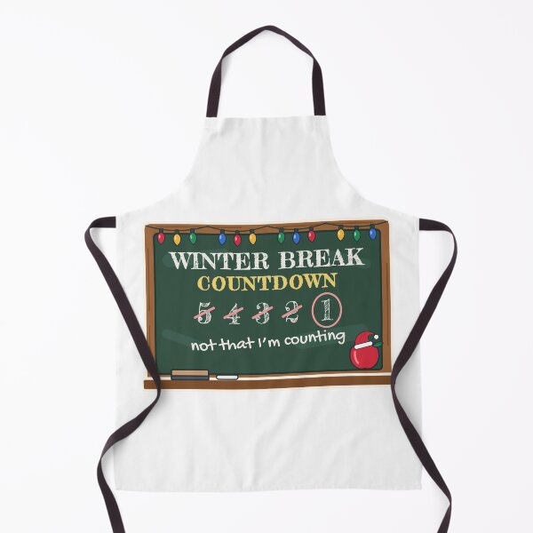 Item preview, Winter Break Countdown: Funny Teacher Christmas Chalkboard designed and sold by Diya & Dot.