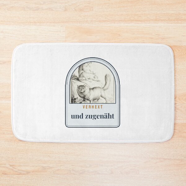 Item preview, Bewitched and sewn shut – cat and monkey | Humorous vintage design designed and sold by Glowfy.