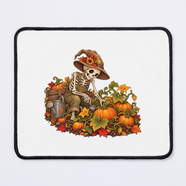 Item preview, Autumn Skeleton Gardening in a Pumpkin Patch designed and sold by Seasons & Reasons.