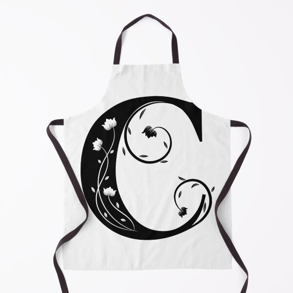 Item preview, Simple black letter C and flowers designed and sold by YoyoSolo.