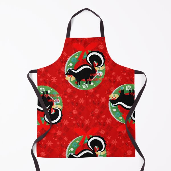 Item preview, merry christmas skunk red snowflakes designed and sold by Gossip Rag.
