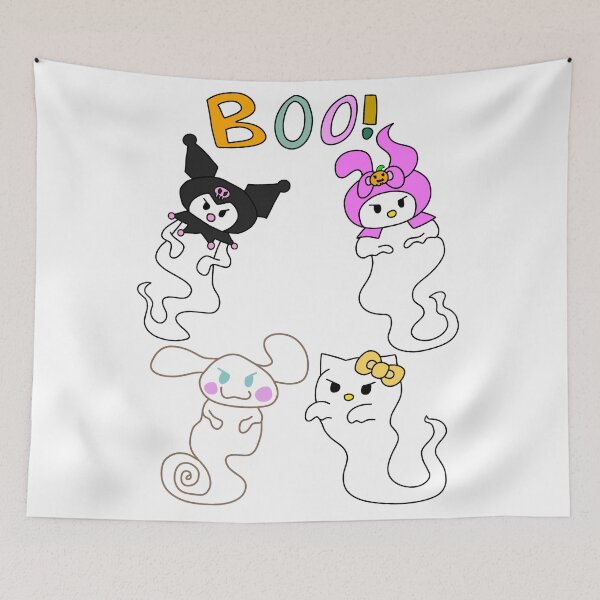 Item preview, Hello Ghost Kitty and Ghost Friends (w/ Tails) designed and sold by WolfWhispersShop.