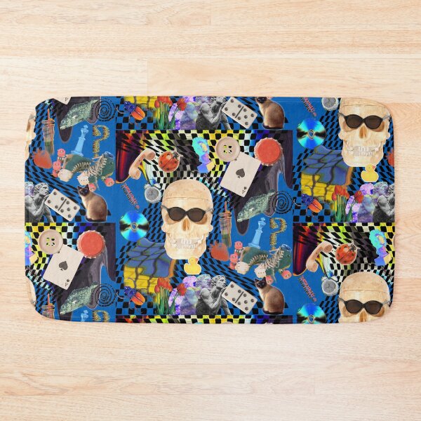 Item preview, Cool Skull Sunglasses Y2K Vaporwave Collage - Retro Aesthetic Art designed and sold by The Lady Goblin's Goods.