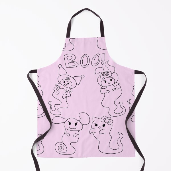 Item preview, Hello Ghost Kitty and Ghost Friends (w/ Tails, Black Outline) designed and sold by WolfWhispersShop.