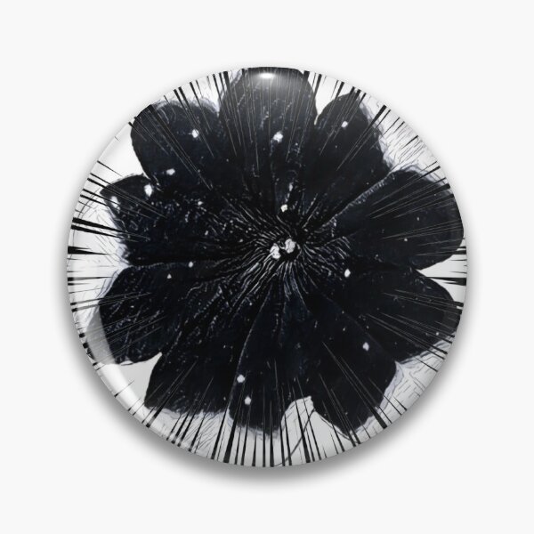 Item preview, Gothic Black Flower Manga Speed Lines Comic Pop Art designed and sold by BalkanBloomArt.