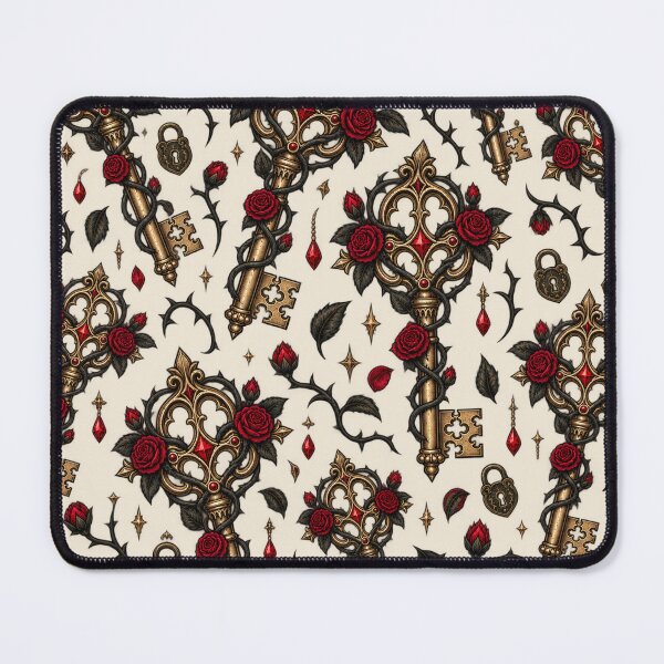 Item preview, Gothic Rose Key – Crimson Gold Dark Fantasy designed and sold by MetaModel Editions.