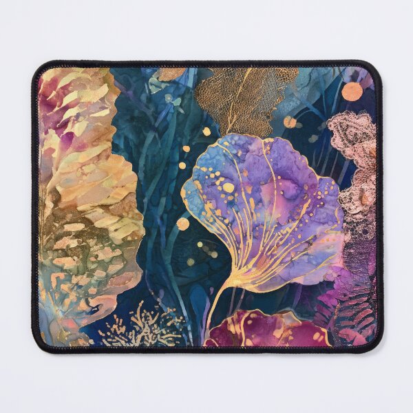 Item preview, Batik Eclectic Coral Reef Indigo Abstract designed and sold by scicilysimonee.