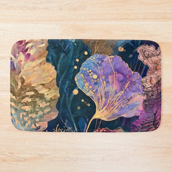 Item preview, Batik Eclectic Coral Reef Indigo Abstract designed and sold by scicilysimonee.