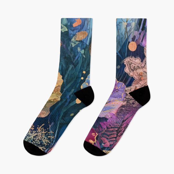 Artikelvorschau, Batik Eklektisch Korallenriff Indigo Abstrakt entworfen und verkauft von scicilysimonee.