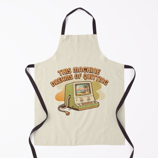 Item preview, "This Machine Dreams Of Quitting" Funny Retro Computer Office Burnout designed and sold by Cipher & Soul.