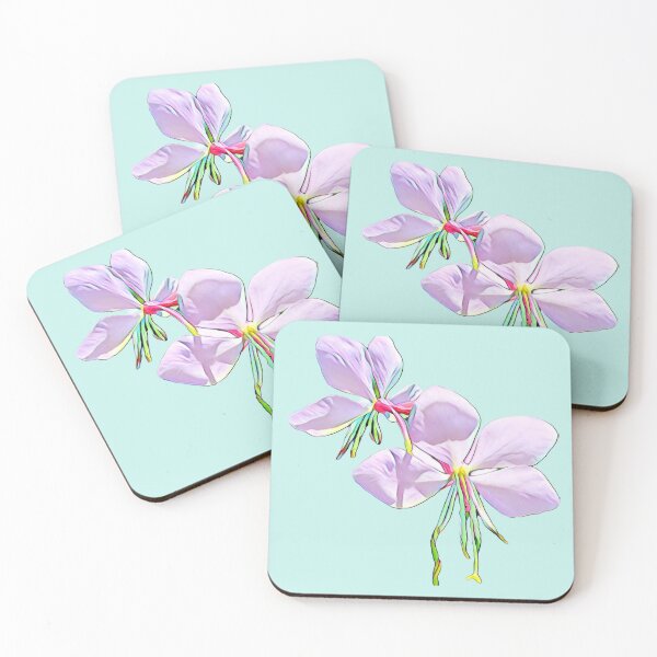 Item preview, Impressionist Pastel Lavender Gaura Flower Digital Illustration designed and sold by BalkanBloomArt.