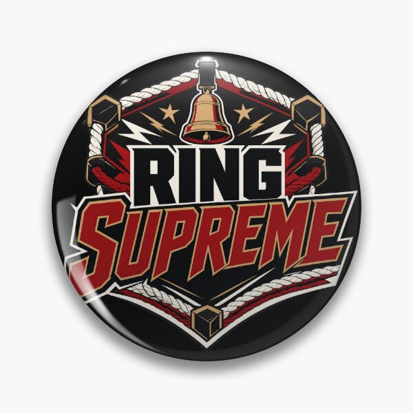 Item preview, Ring Supreme Wrestling Championship Emblem designed and sold by Dogy Corgi.