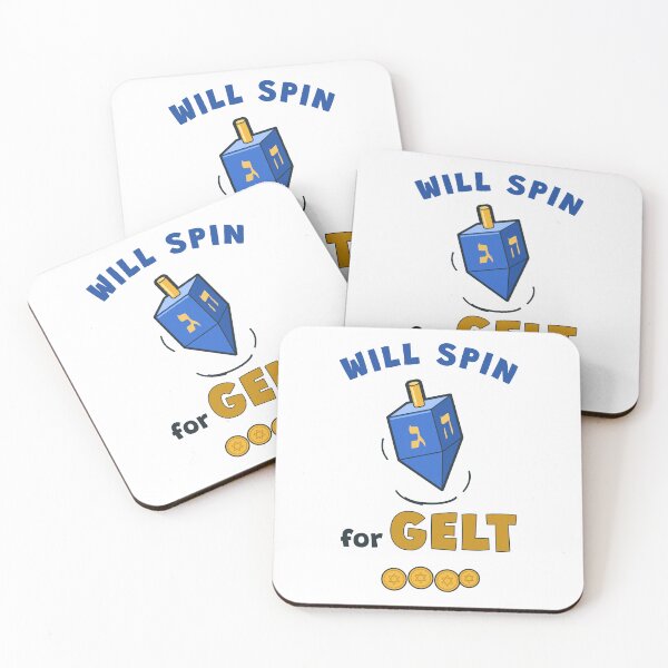 Item preview, Will Spin para Gelt: divertido Hanukkah Dreidel designed and sold by Diya & Dot.