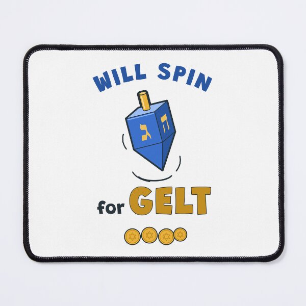 Item preview, Will Spin for Gelt: Funny Hanukkah Dreidel designed and sold by Diya & Dot.