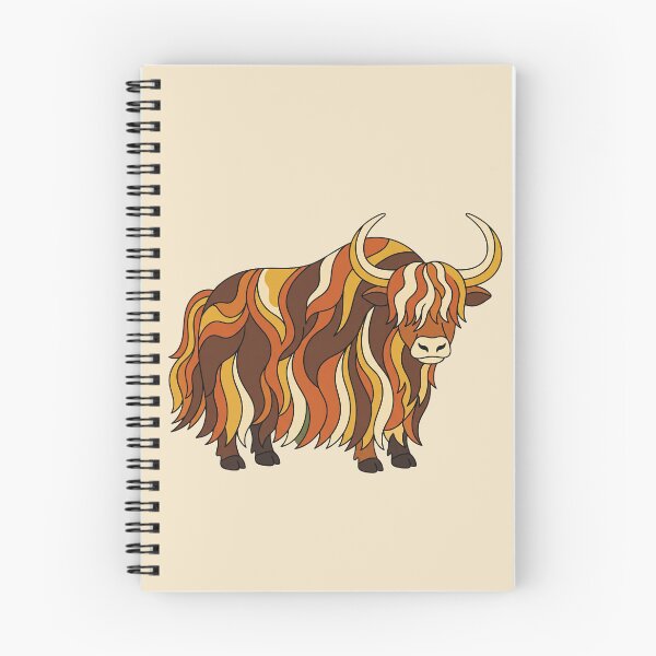 Item preview, Retro 70s Yak with Groovy Wavy Hair designed and sold by Rariks.