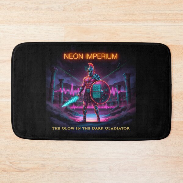 Item preview, Neon Imperium Gladiator: Cyberpunk Synthwave Art designed and sold by codex antique.