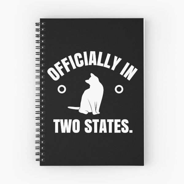 Item preview, Officially In Two States Funny Science Physics Nerd Cat Gift designed and sold by ScienceCorner.