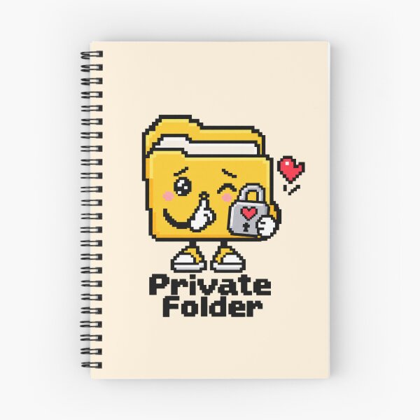 Item preview, Cute Secure Folder Pixel Art Retro Computer Design designed and sold by MetaModel Editions.
