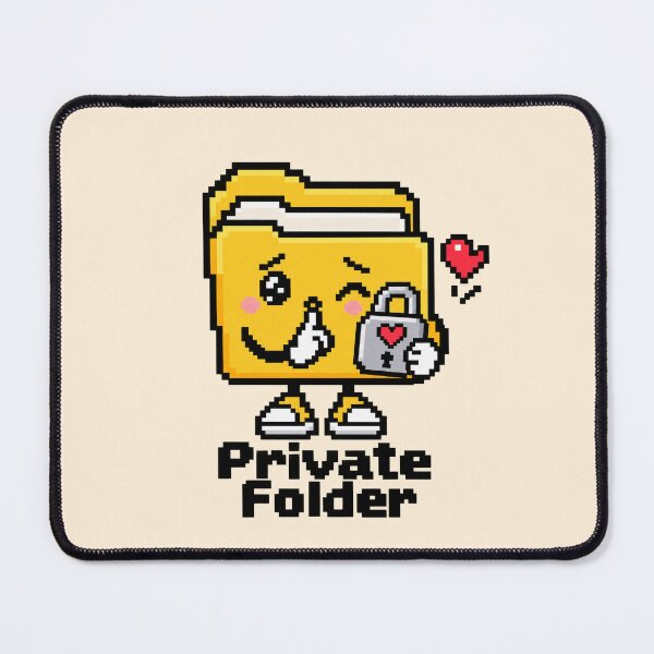 Item preview, Cute Secure Folder Pixel Art Retro Computer Design designed and sold by MetaModel Editions.