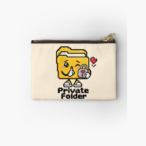 Item preview, Cute Secure Folder Pixel Art Retro Computer Design designed and sold by MetaModel Editions.