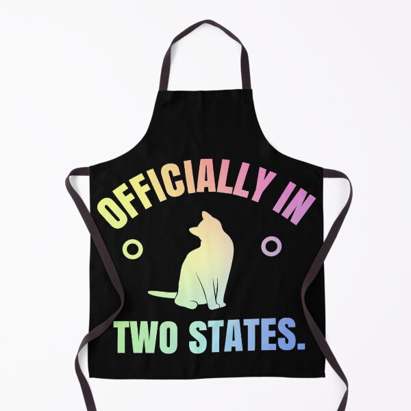 Item preview, Officially In Two States Funny Science Physics Nerd Cat Gift designed and sold by ScienceCorner.