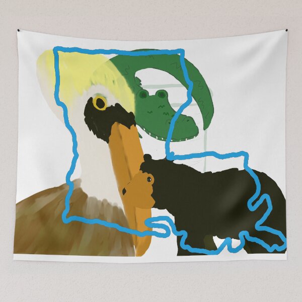 Item preview, Louisiana- Overlap Version designed and sold by EmberGlowPress.