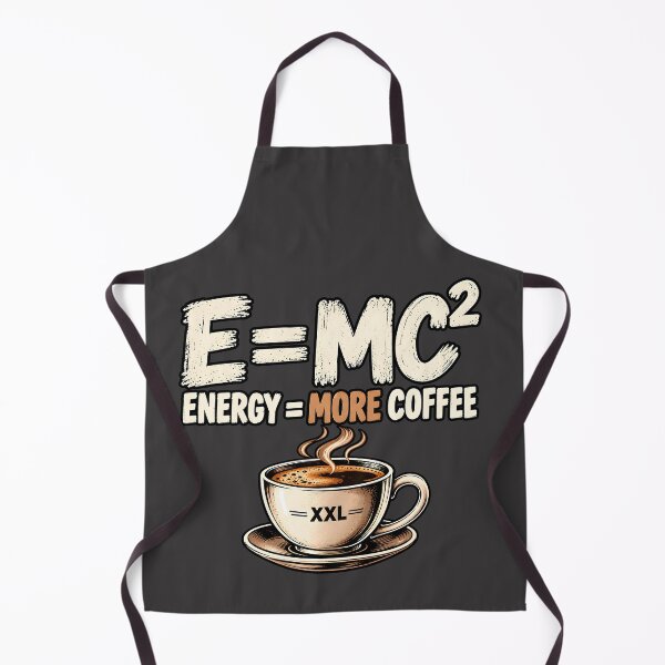 Item preview, E=MC² – Energy Equals More Coffee designed and sold by PRINTIONAL.