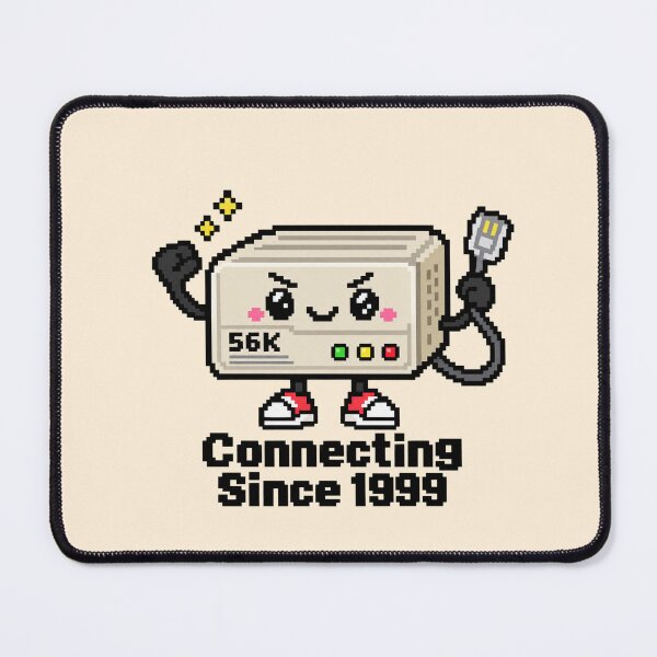 Item preview, Cute 56K Modem Retro Internet Pixel Art designed and sold by MetaModel Editions.