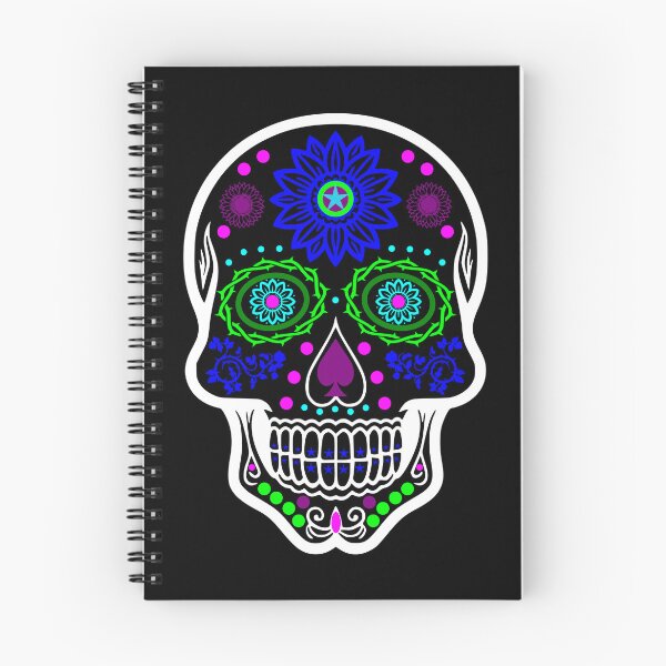 Item preview, Day of the Dead (Dia de Muertos) in Green, Blue, and Purple designed and sold by Karate Octopus.