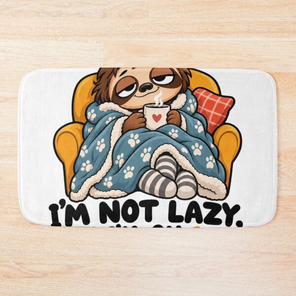 Item preview, I’m Not Lazy, I’m on Energy Saving Mode – Funny Cartoon designed and sold by FalistY.