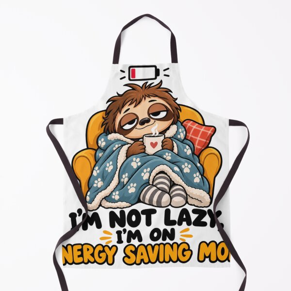 Item preview, I’m Not Lazy, I’m on Energy Saving Mode – Funny Cartoon designed and sold by FalistY.