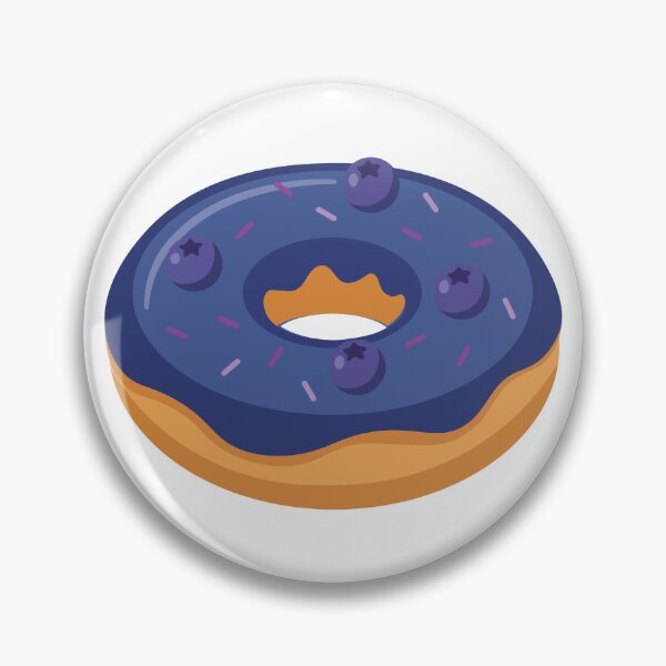 Item preview, Blueberry Sweet Donut Illustration designed and sold by BetweenForms.