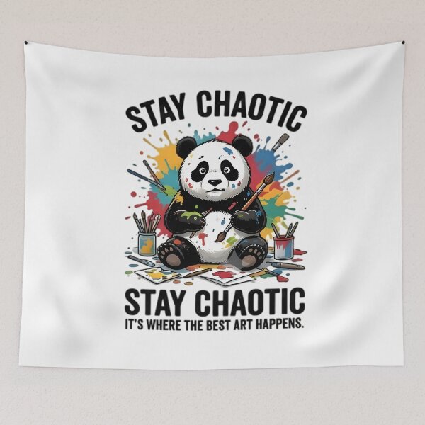 Item preview, Colorful Watercolor Painting Panda Artist Design designed and sold by Pyt27.