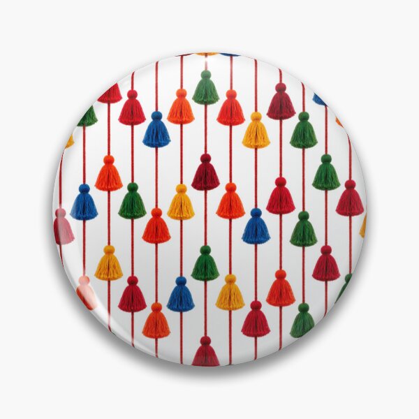 Item preview, Colorful Boho Tassel Wall Hanging – Folk Textile Art designed and sold by aliyehc.