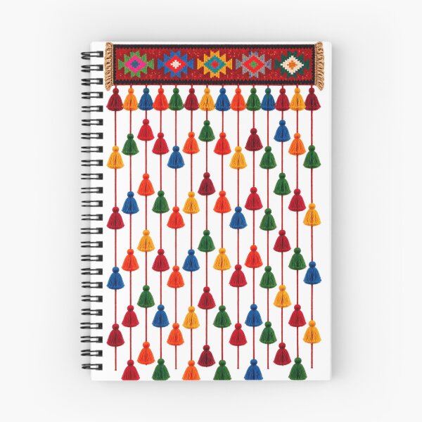 Item preview, Colorful Boho Tassel Wall Hanging – Folk Textile Art designed and sold by aliyehc.