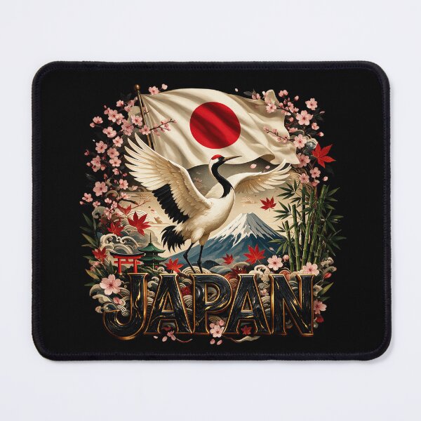 Item preview, Japan Heritage – Crane & Mount Fuji Emblem designed and sold by FlagX.