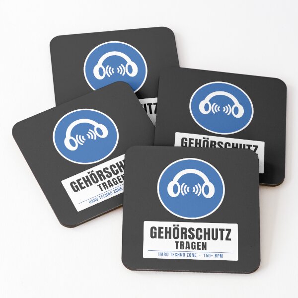 Item preview, Gehörschutz Tragen Hard Techno Ear Protection Sign designed and sold by GatoBlanco.