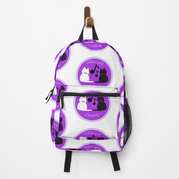 Item preview, Follow Your Creativity Music Notes Cats Artist Quote designed and sold by ZenVibeDesign.