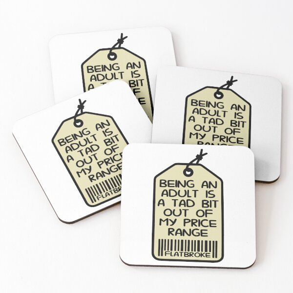 Item preview, Being an adult is expensive - funny life humour designed and sold by aziza-doodles.