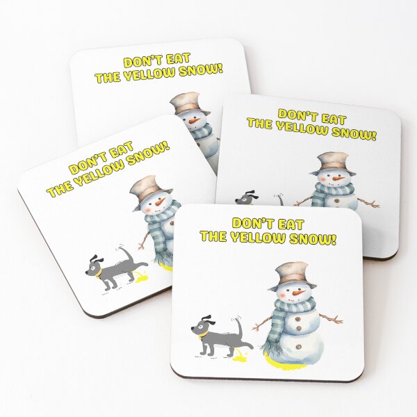 Aperçu de l'œuvre Don't Eat The Yellow Snow (Funny Winter Design) créée et vendue par lovewhatyoudo.