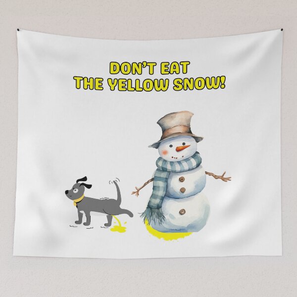 Artikelvorschau, Don't Eat The Yellow Snow (Funny Winter Design) entworfen und verkauft von lovewhatyoudo.