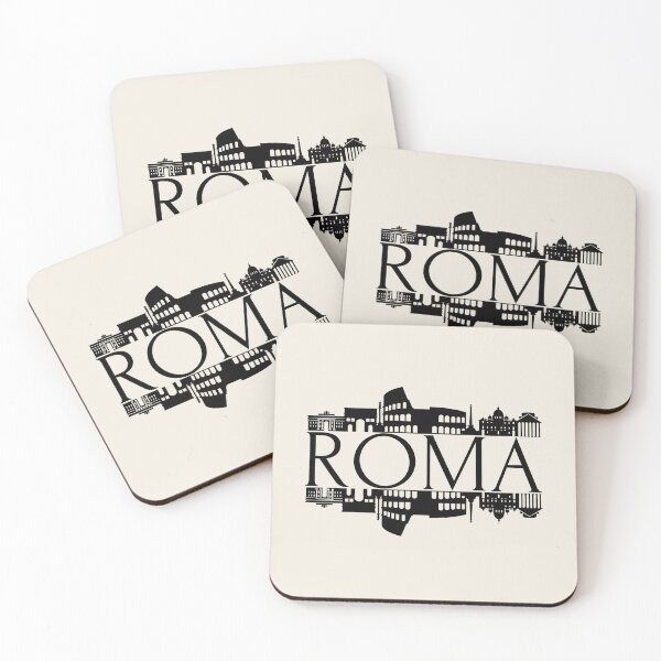 Item preview, Roma Italy Skyline Typography Travel Design designed and sold by MetaModel Editions.