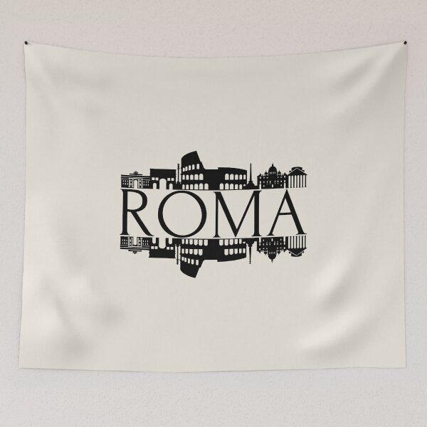 Item preview, Diseño tipográfico de viajes con el horizonte de Roma, Italia designed and sold by MetaModel Editions.