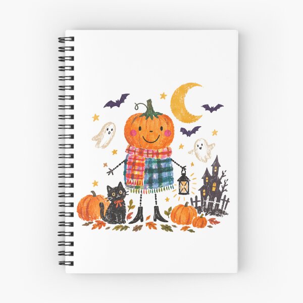 Item preview, Spooky Pumpkin Man - Cute Halloween Design, Black Cat & Haunted House Gift, Fall Night Art designed and sold by ChasingRabbit05.