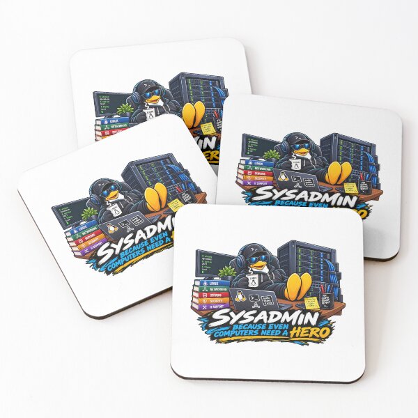 Item preview, Funny Sysadmin Linux IT Support Networking Humor designed and sold by TBillMAG — Retro Tech & IT Humor.