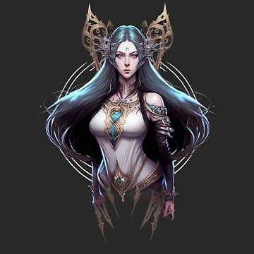 Artwork thumbnail, Vector Woman by Solace Sparkles